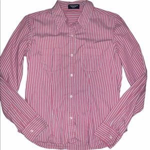 American Eagle striped button down size S mauve